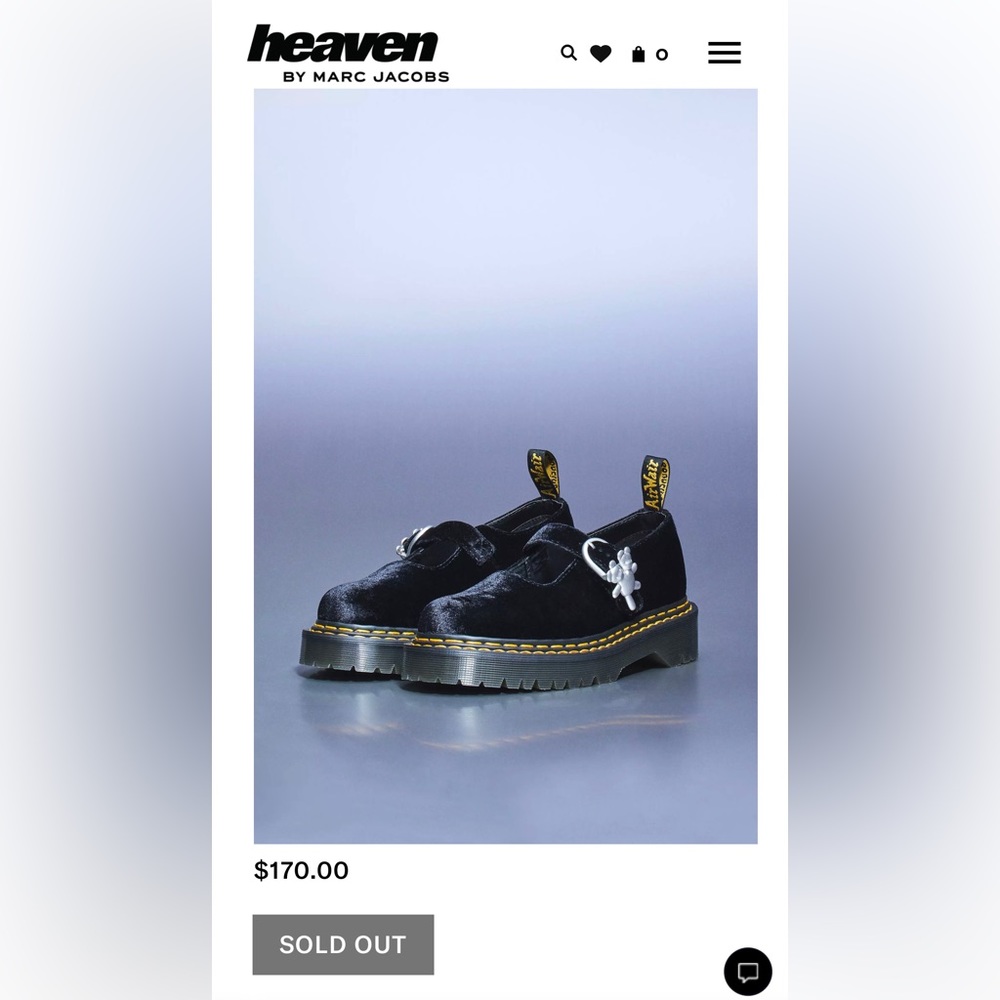Heaven by Marc Jacobs x Dr. Martens size 40/8.5. New
